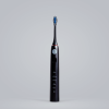 Beconfident black/rosegold sonic whitening electrical toothbrush standing with bright generic background