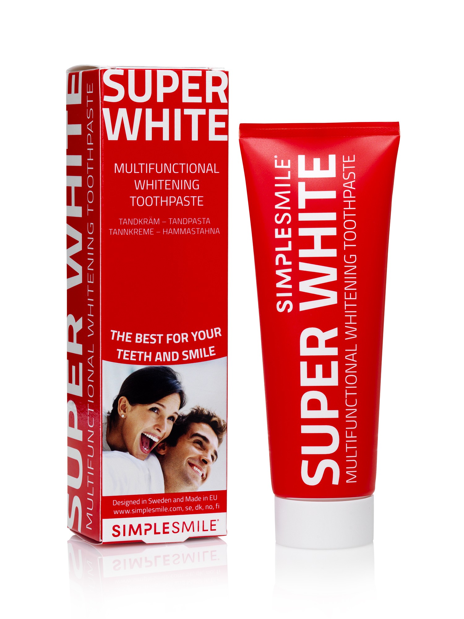 SimpleSmile® Multifunktionella SUPER WHITE TANDKRÄM